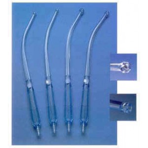 Cannula per aspirazione tipo Yankauer con bulbo